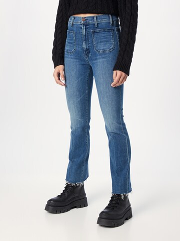 MOTHER Bootcut Jeans 'HUSTLER' in Blauw: voorkant