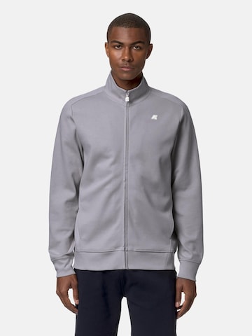 K-Way Zip-Up Hoodie in Grey: front