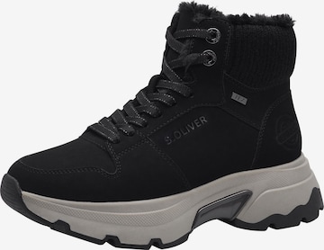 s.Oliver Veterlaarsjes in Zwart: voorkant