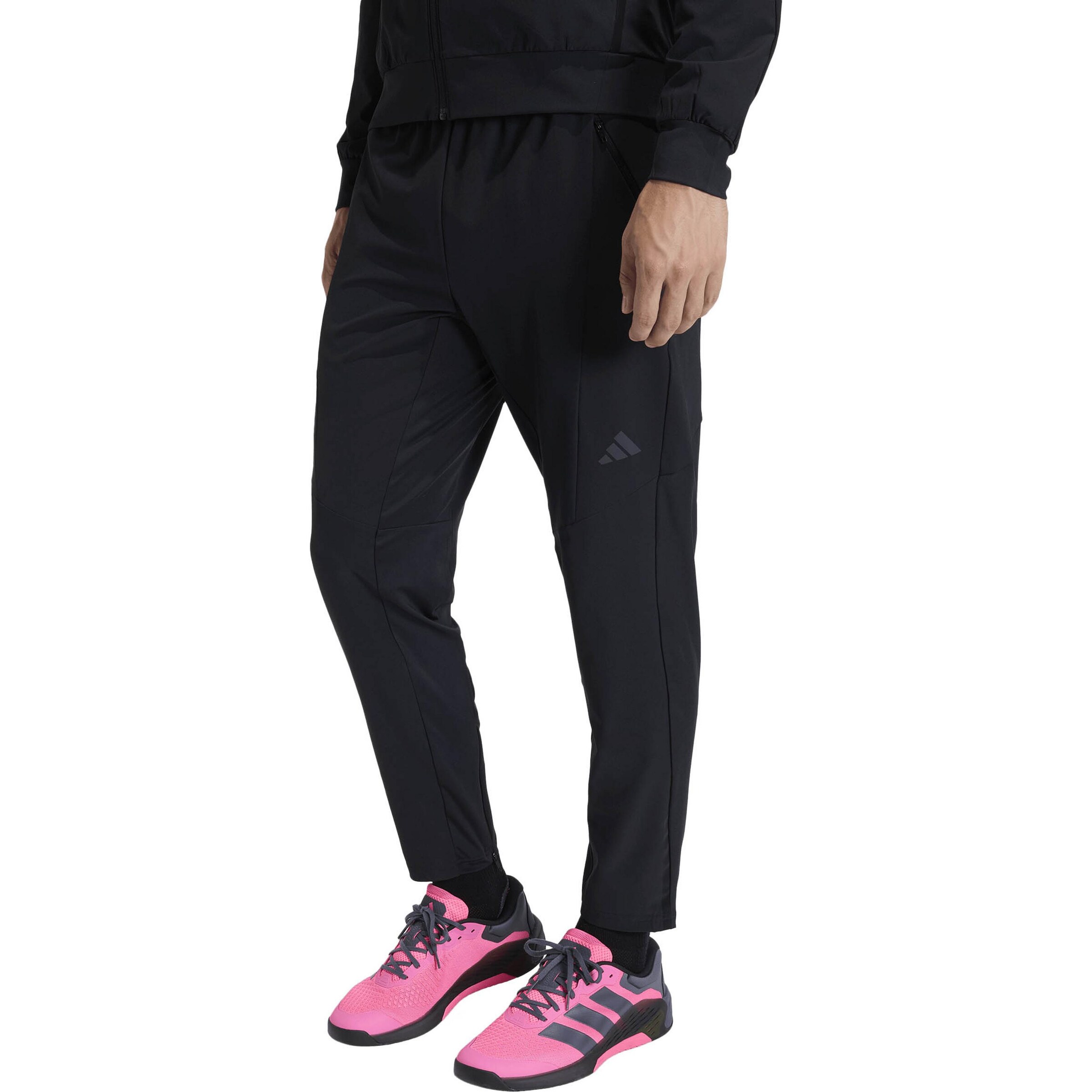 ADIDAS PERFORMANCE Slimfit Spodnie sportowe 'D4T' w kolorze czarny: przód