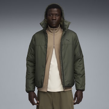 Veste de sport 'Essentials' PUMA en vert : devant