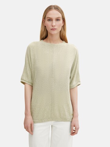 TOM TAILOR Sweater in Green: front