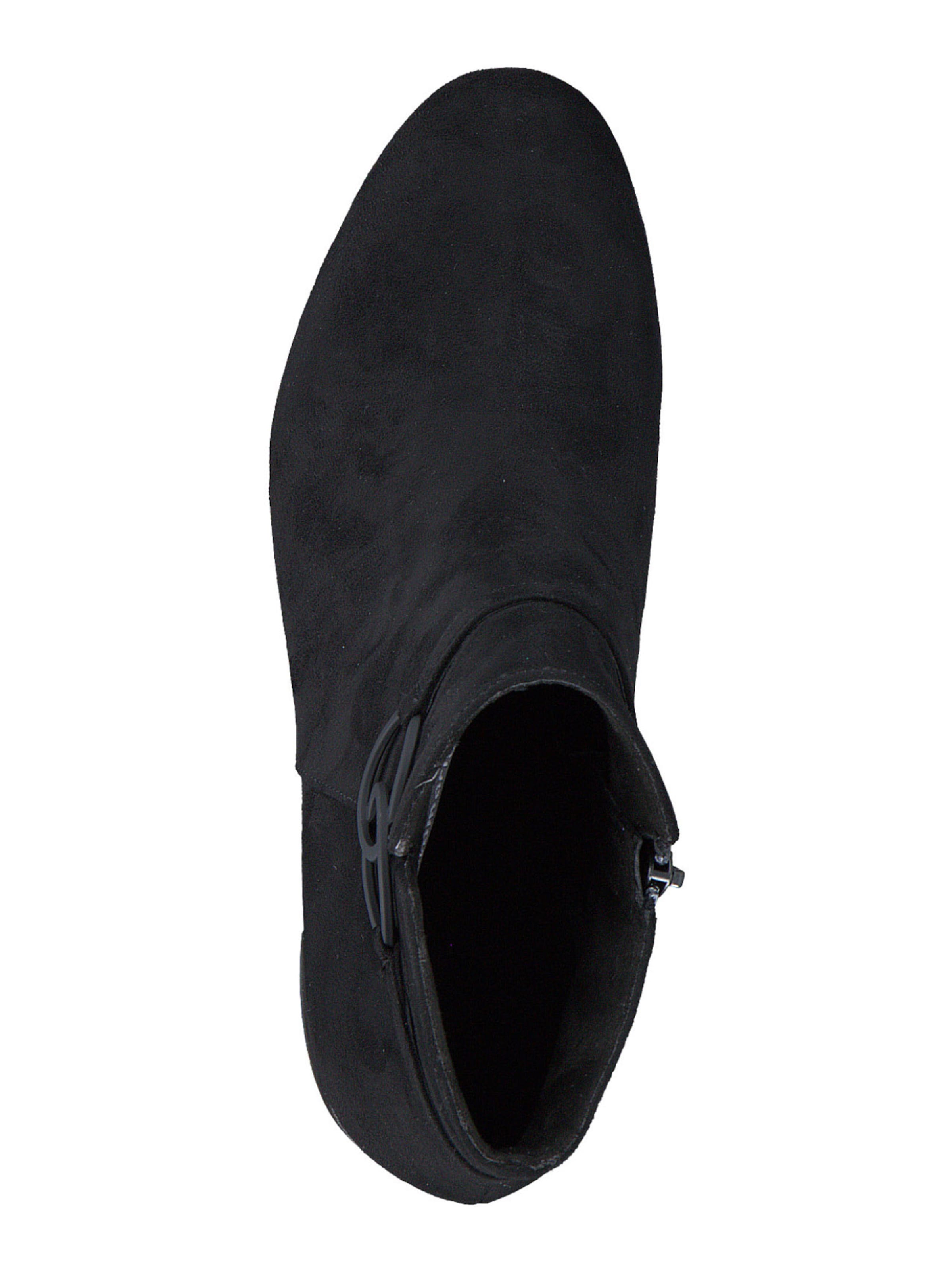 Tamaris Botki po kostki w kolorze czarny