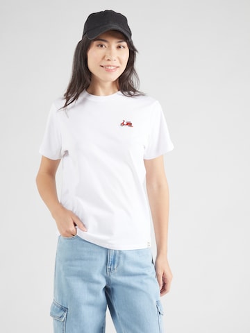 Iriedaily - Camiseta 'Fast Scooter' en blanco: frente