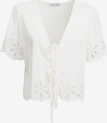 Influencer Pusero värissä valkoinen: etupuoli