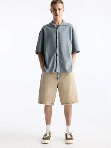 Pull&BearLoosefit Traperice - plava boja