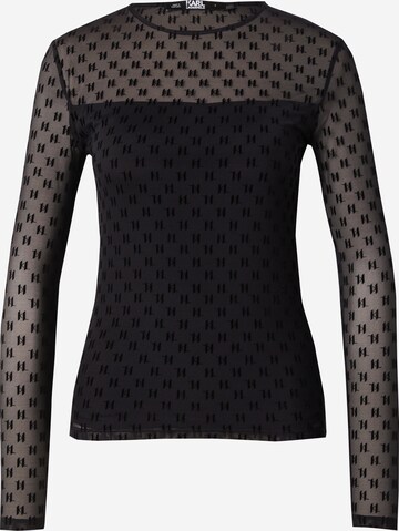 Karl Lagerfeld - Camiseta en negro: frente