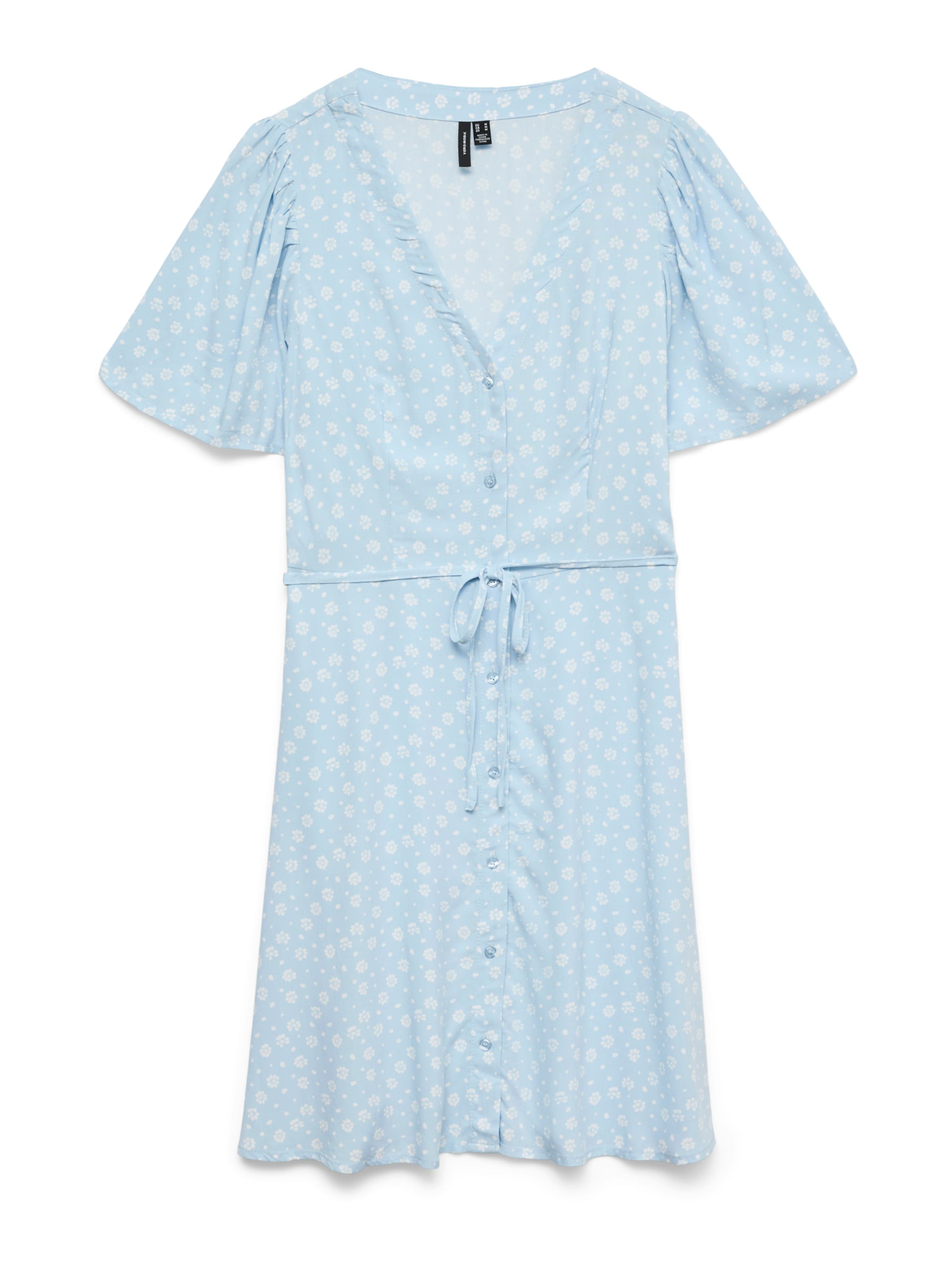 VERO MODA Shirt Dress 'VMALBA' in Blue: front