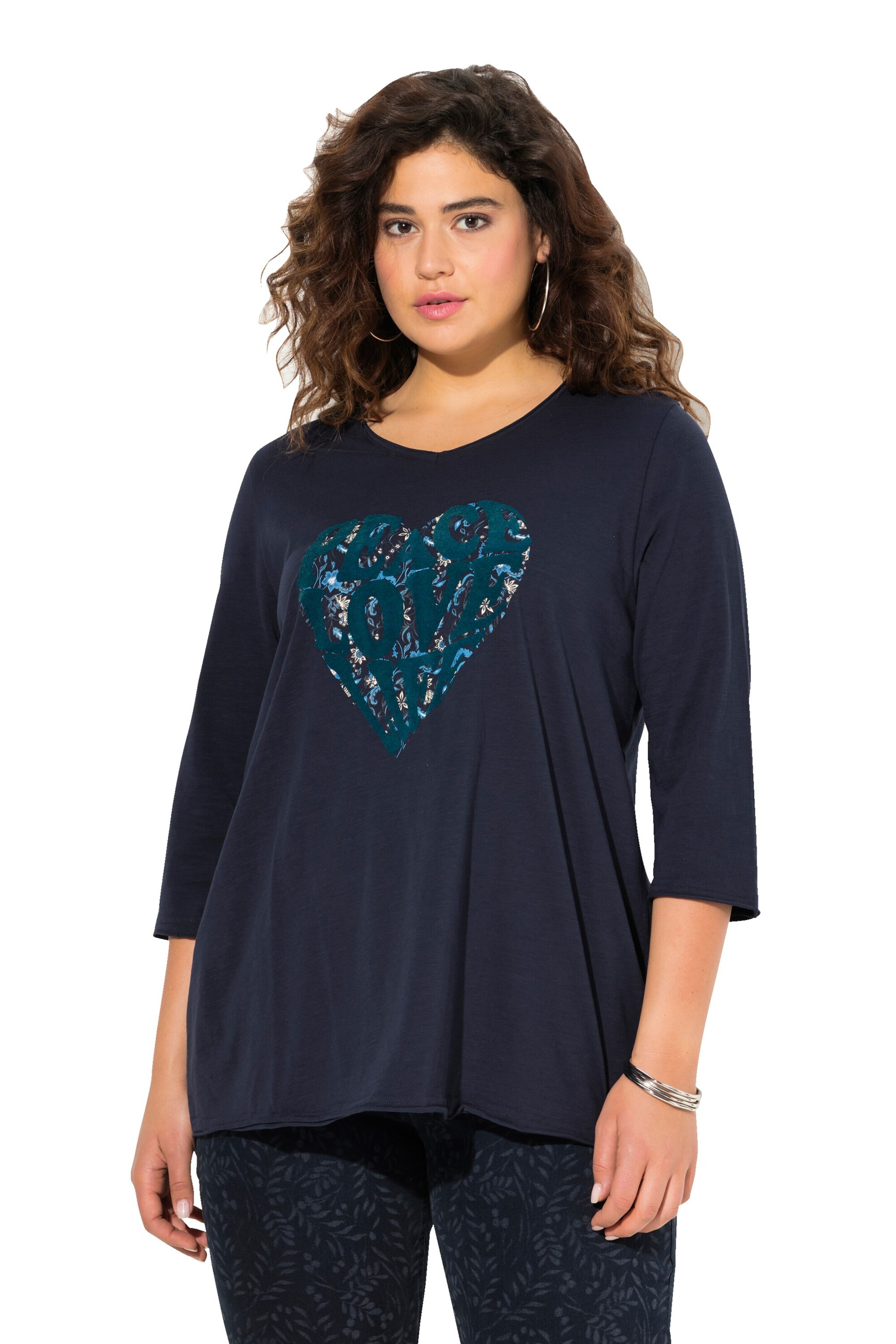 Ulla Popken Shirt in Blue: front