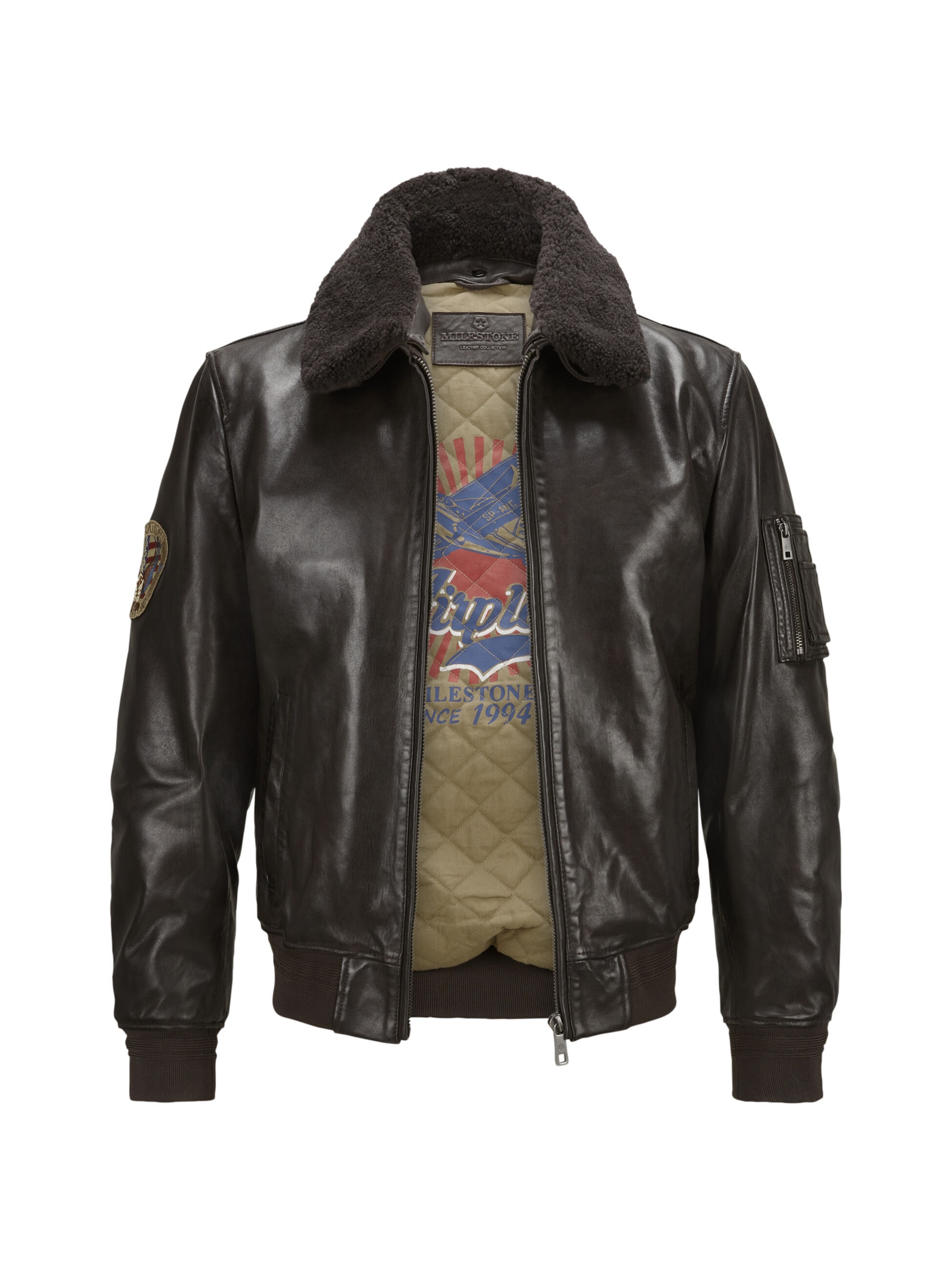 MILESTONE Between-season jacket 'Tom' in Blue: front