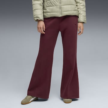 PUMA Wide leg Trousers in Red: front