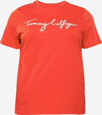Maglietta di Tommy Hilfiger Curve in rosso: frontale