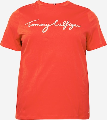 Tommy Hilfiger Curve T-Shirt in Rot: predná strana