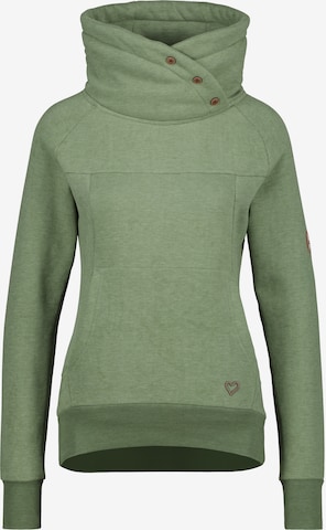 Alife and Kickin Sweatshirt 'VioletAK' in Green: front