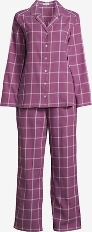 SEIDENSTICKER Pajama 'Classic Flanell' in Purple: front