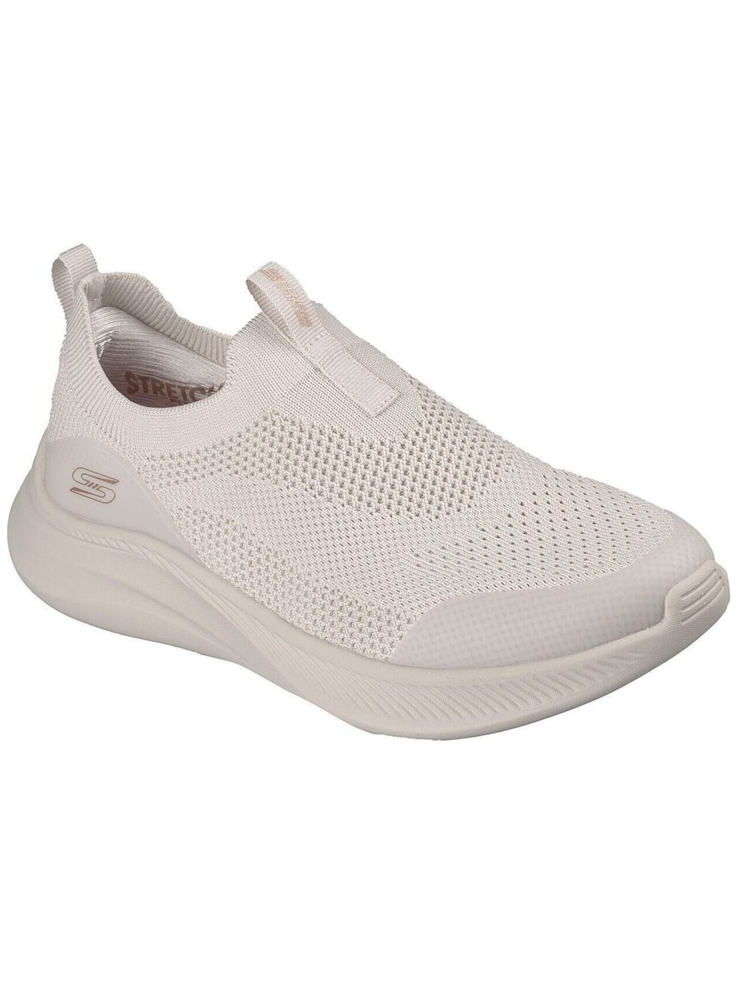 SKECHERS - Zapatillas sin cordones en beige: frente