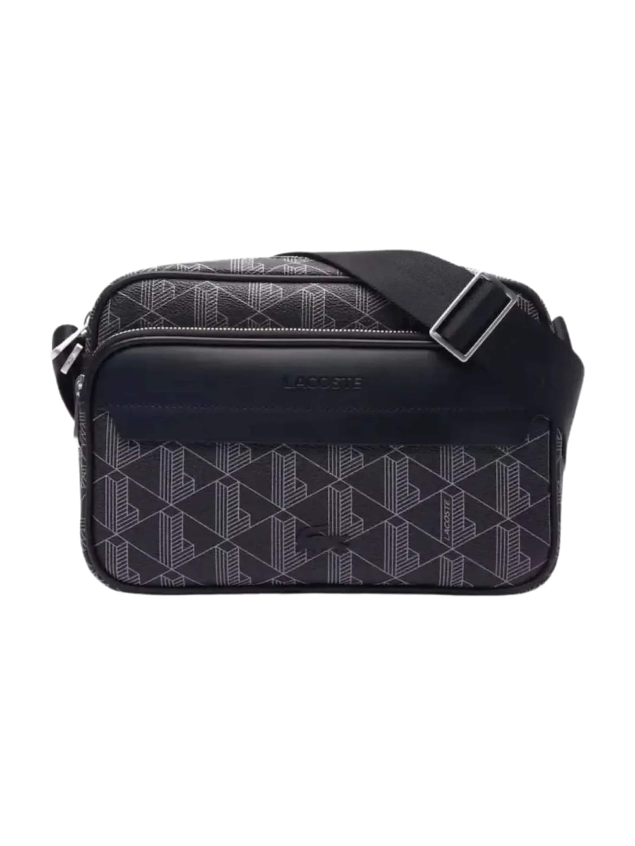LACOSTE Crossbody bag in Grey: front