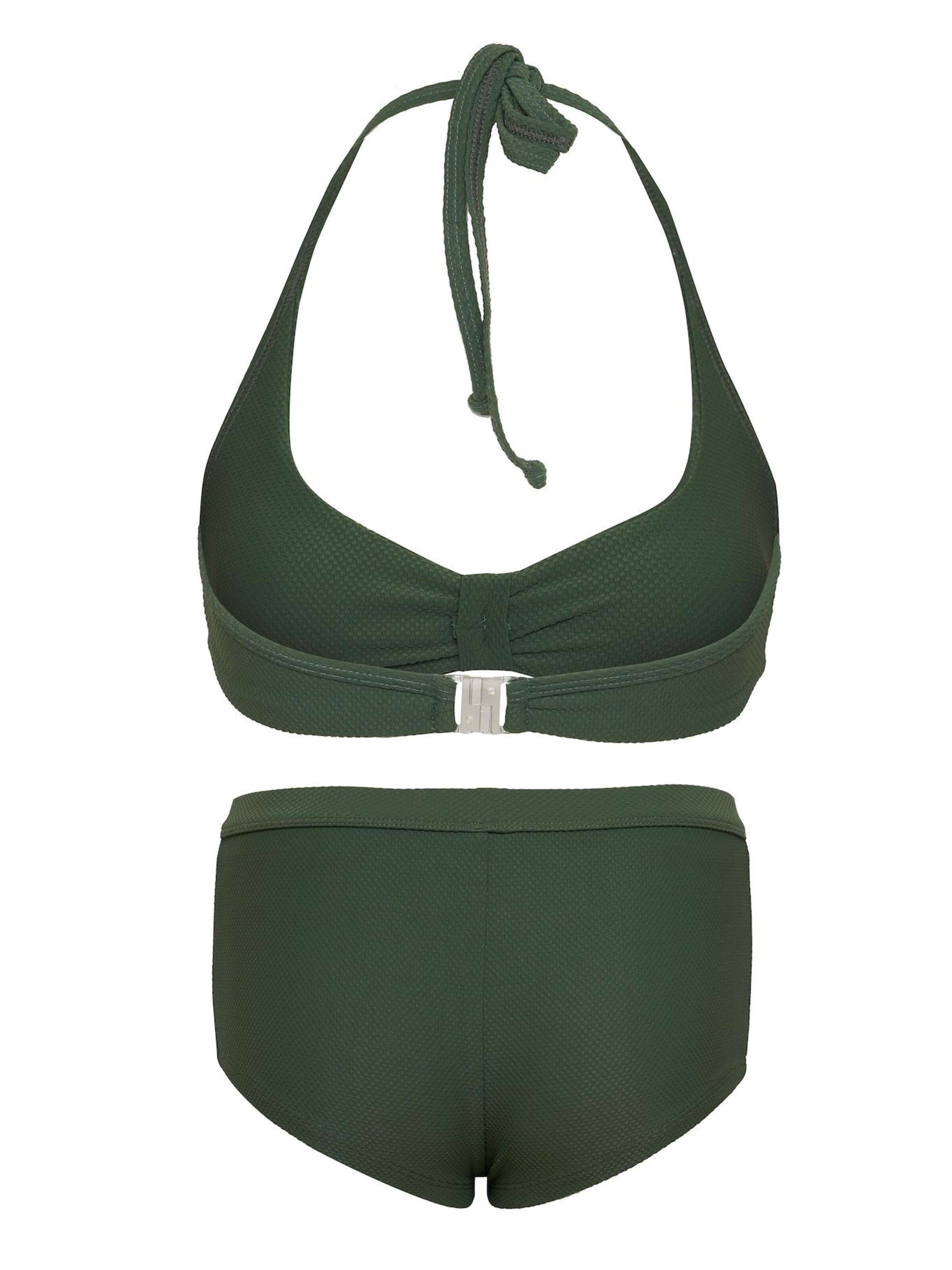 La V Triangel Bikini in Groen