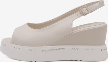 Alviero Martini Sandale in Beige: Vorderseite