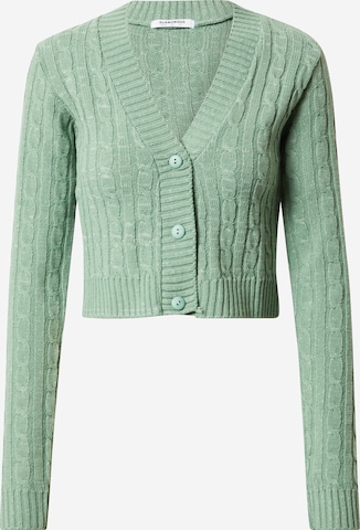 GLAMOROUS Knit Cardigan in Green: front