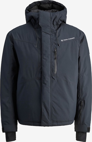 JACK & JONES - Chaqueta funcional en negro: frente