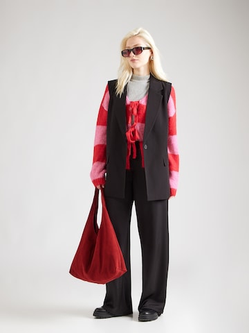 PIECES Neuletakki 'PCRASMINE' värissä punainen