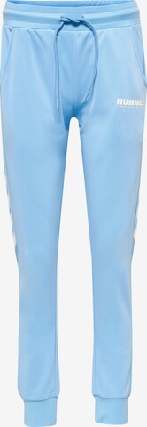 Hummel Tapered Sportbroek 'Legacy' in Blauw: voorkant