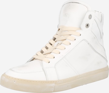 Zadig & Voltaire High-Top Sneakers in White: front
