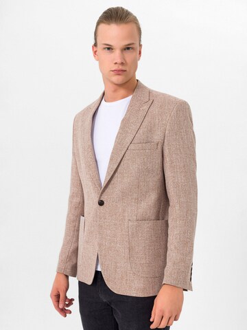 Daniel Hills Slim fit Pintsak w kolorze beżowy