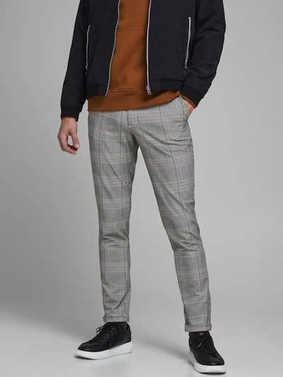 JACK & JONES Hose 'Marco Stuart' in hellbeige / grau / weiß, Modelansicht
