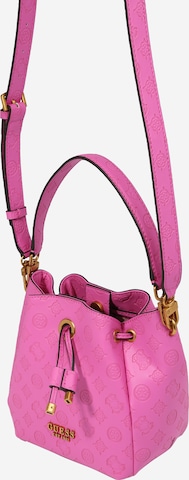 GUESS - Bolso saco en rosa: frente