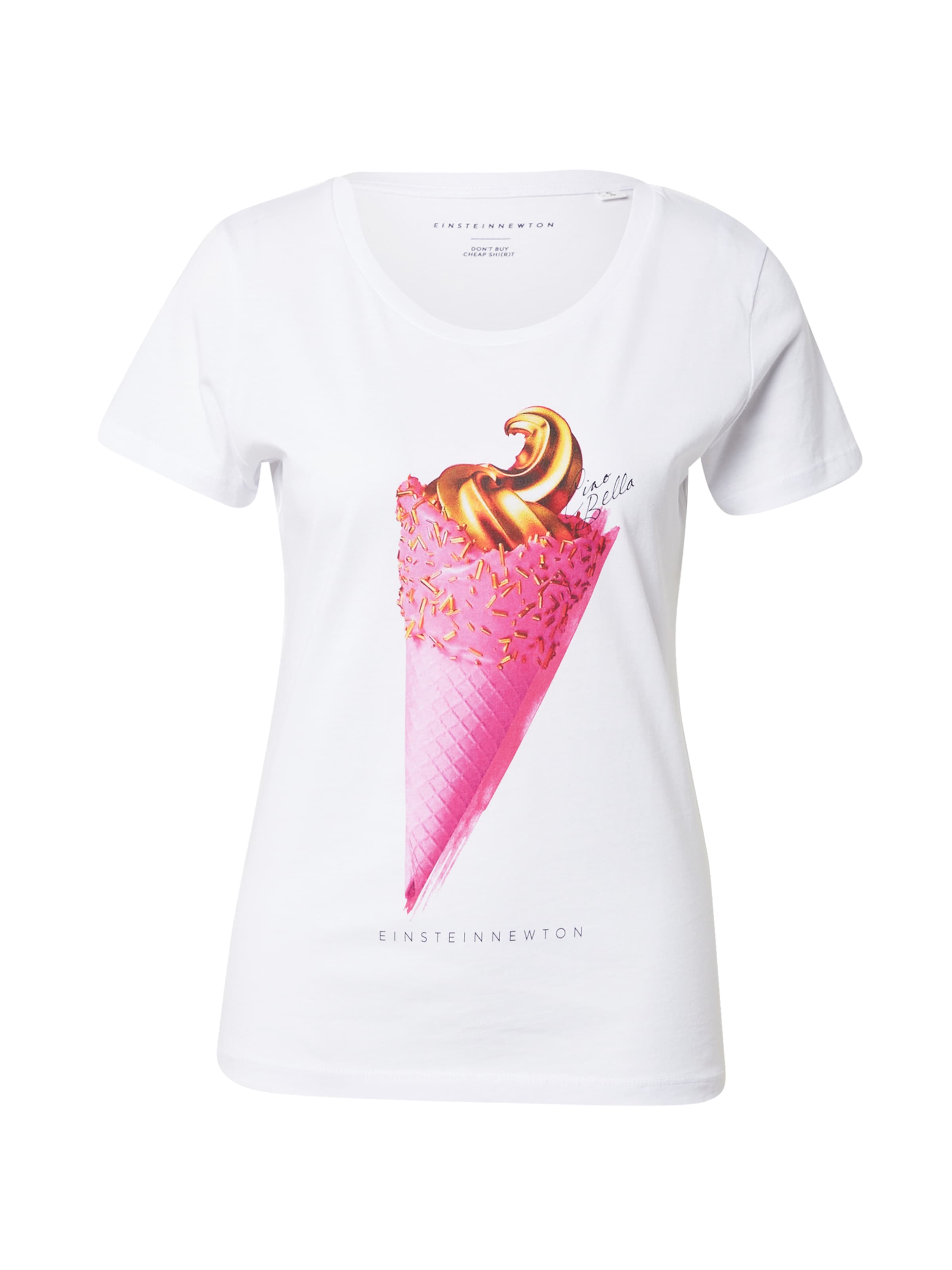 T-shirt 'Golden Ice' EINSTEIN & NEWTON en blanc : devant