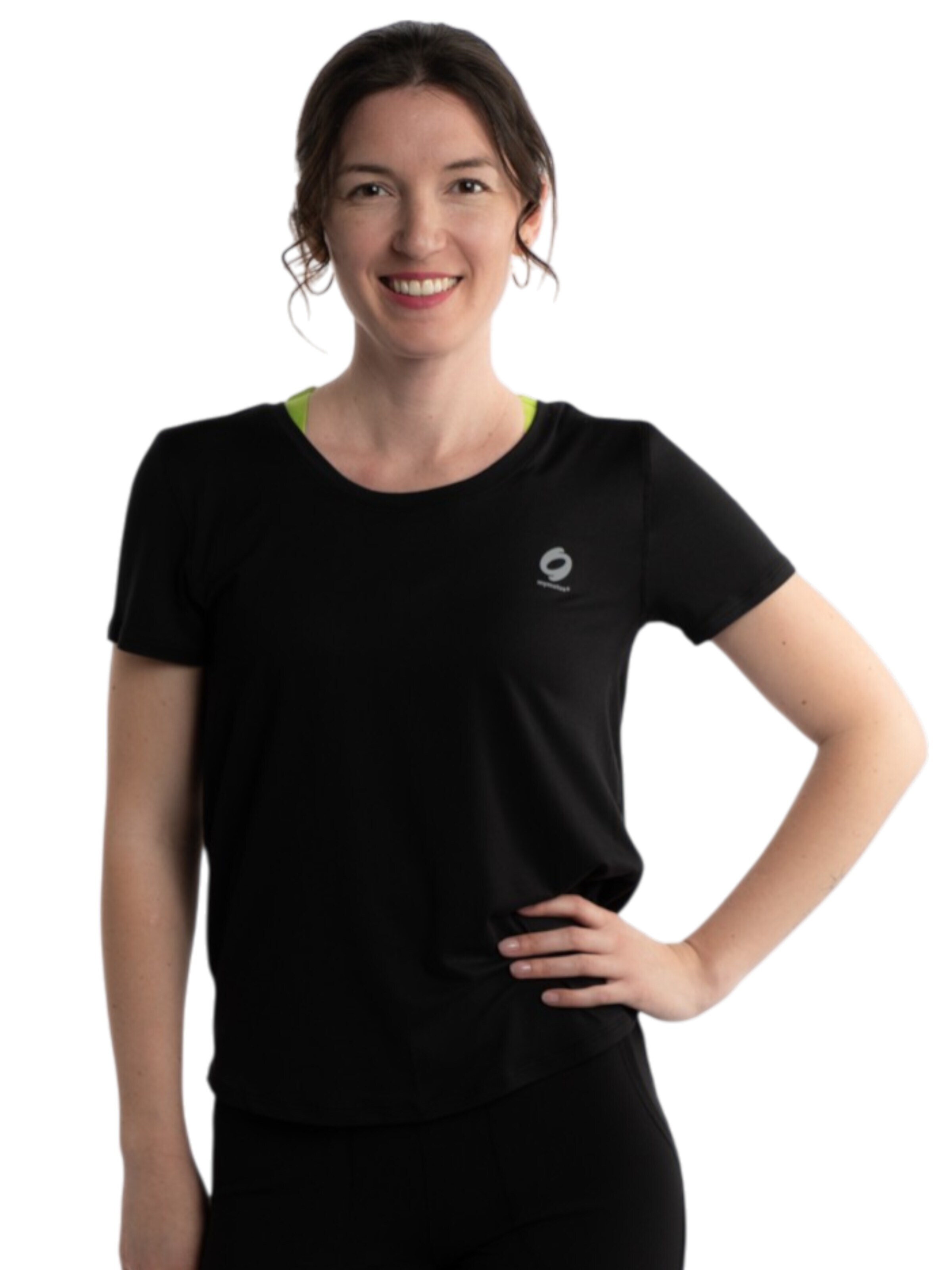 mymotus Performance Shirt 'mymotus®, ladies, relaxed T-Shirt, jet black YW21NOS' in Black: front