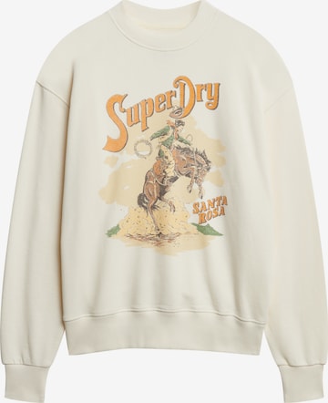 Superdry & Co Sweatshirt in Beige: voorkant