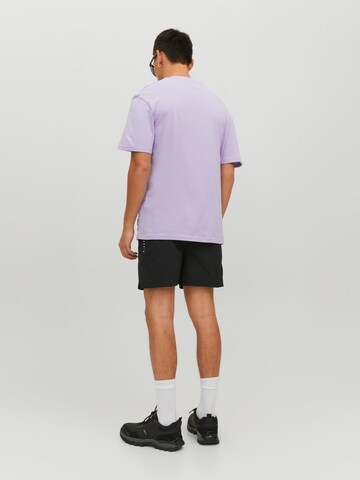 T-Shirt 'Unnatural' JACK & JONES en violet