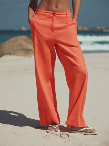 Next Široký strih Nohavice - Oranžová: predná strana