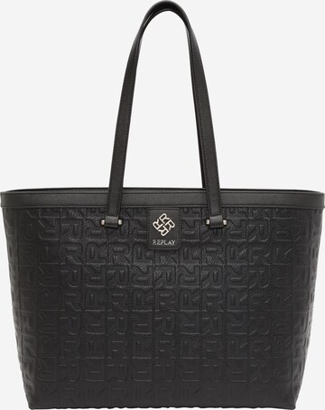 REPLAY Shopper in Black: front