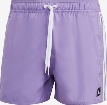 ADIDAS SPORTSWEAR Athletic Swim Trunks in Purple: front