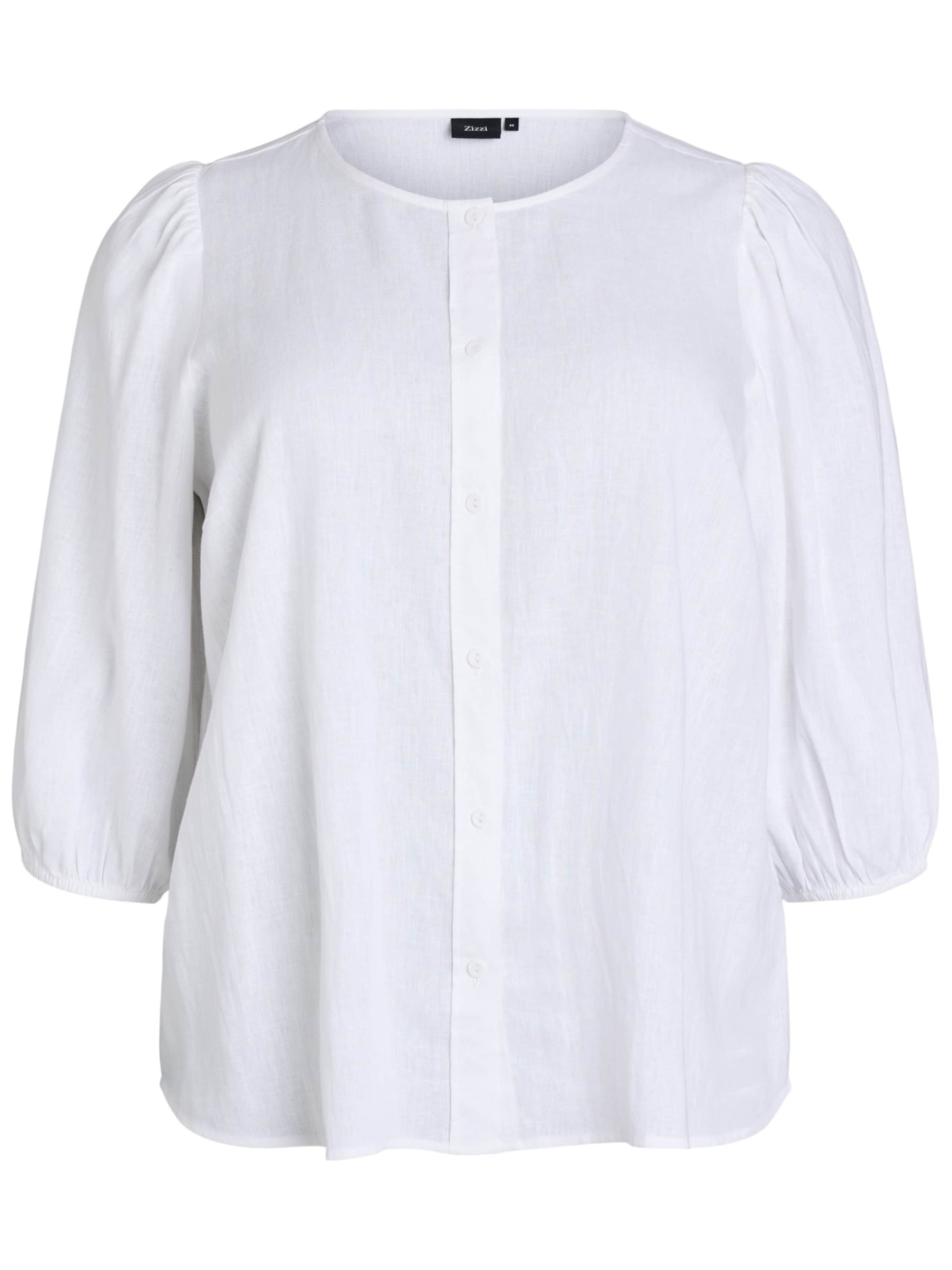 Zizzi Blouse 'Vlina' in White: front