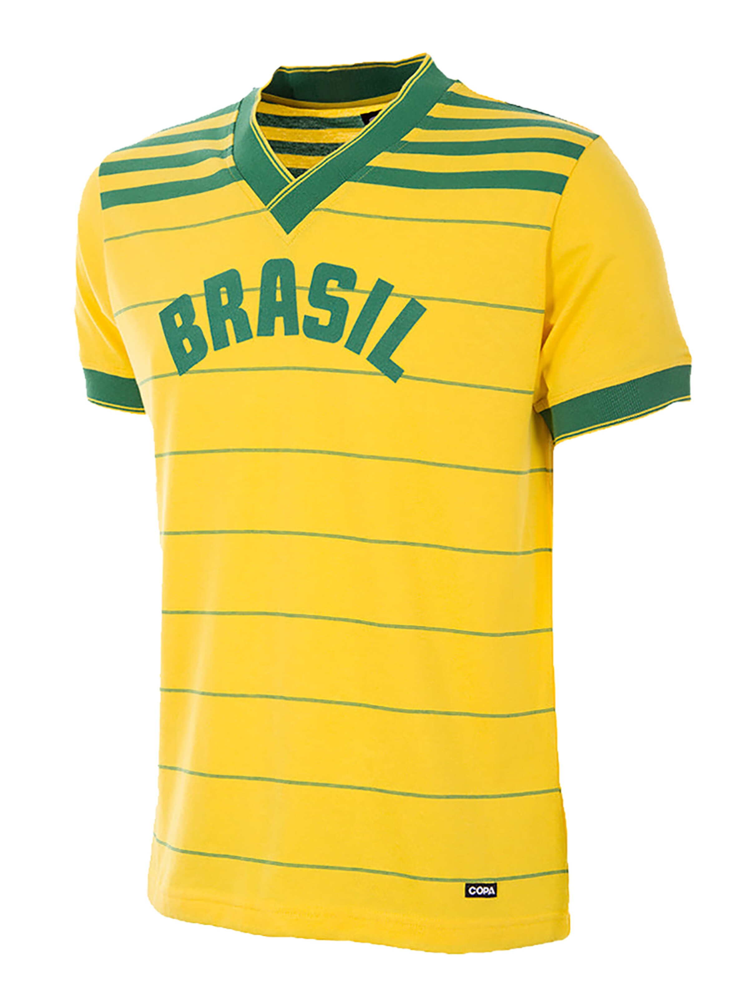 Copa Jersey 'Retro Brasilien 1984' in Yellow: front