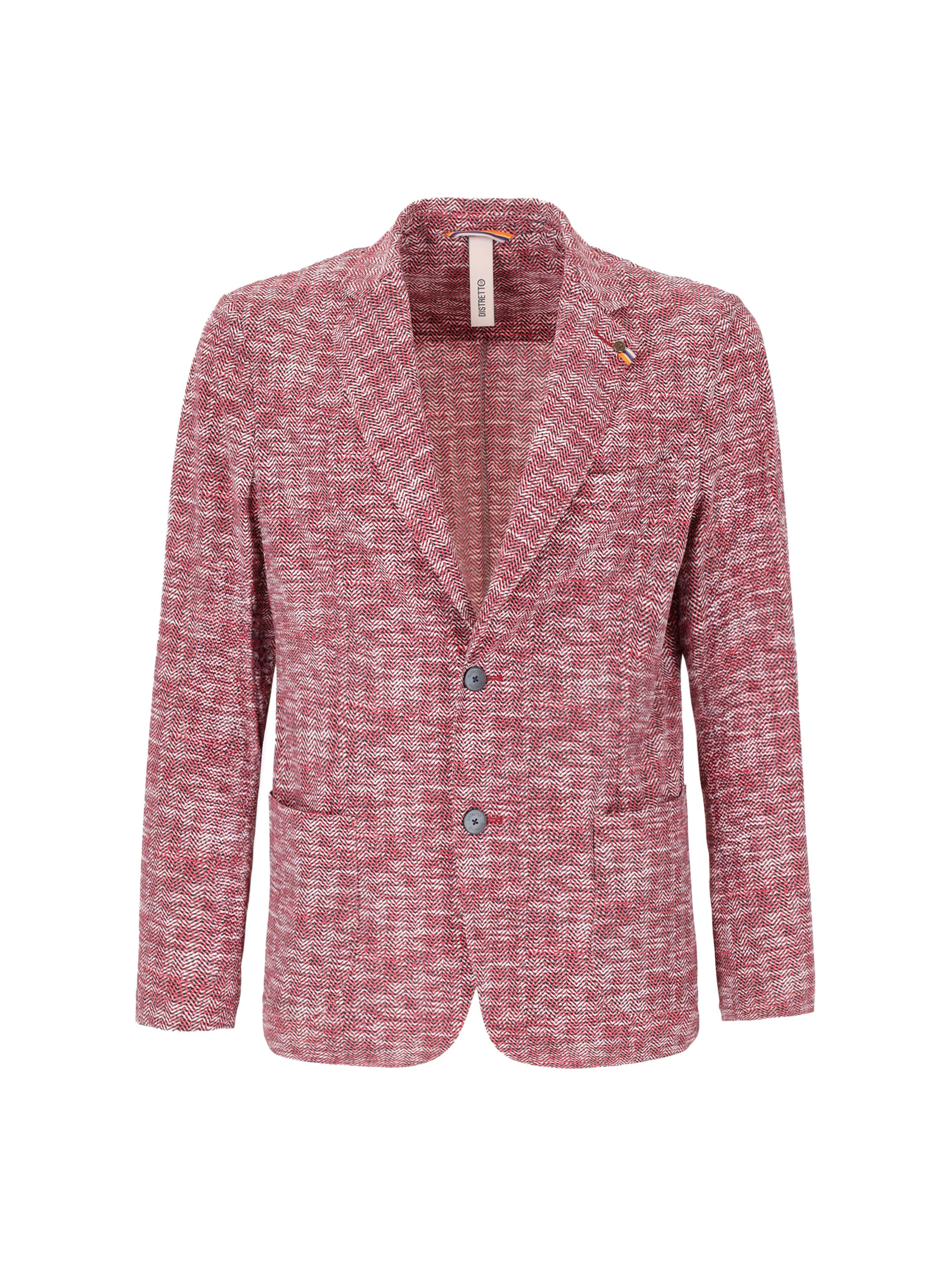 Distretto12 - Ajuste regular Chaqueta saco 'Pablo' en rojo: frente