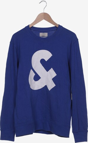 JACK & JONES Sweatshirt & Zip-Up Hoodie in L in Blue: front