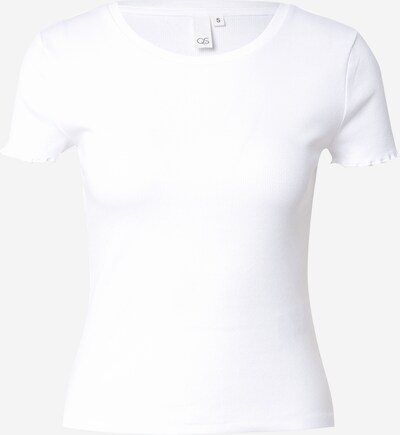 QS T-shirt en blanc, Vue avec produit