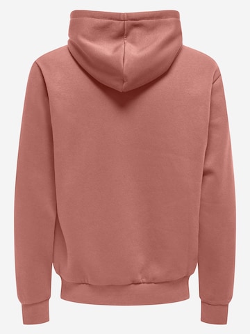 Only & Sons Sweatshirt 'Ceres' in Red