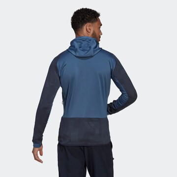 ADIDAS TERREX Athletic Fleece Jacket 'Tech Flooce' in Blue