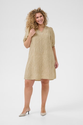 KAFFE CURVE Kjole 'Elna' i beige