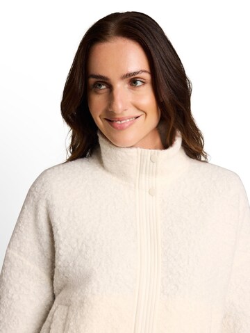 TOM TAILOR Sweatjacke in Weiß