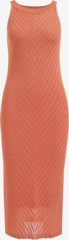 WE Fashion Knit dress in Orange: front