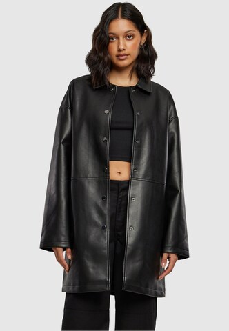 Urban Classics Between-Seasons Coat in Black: front