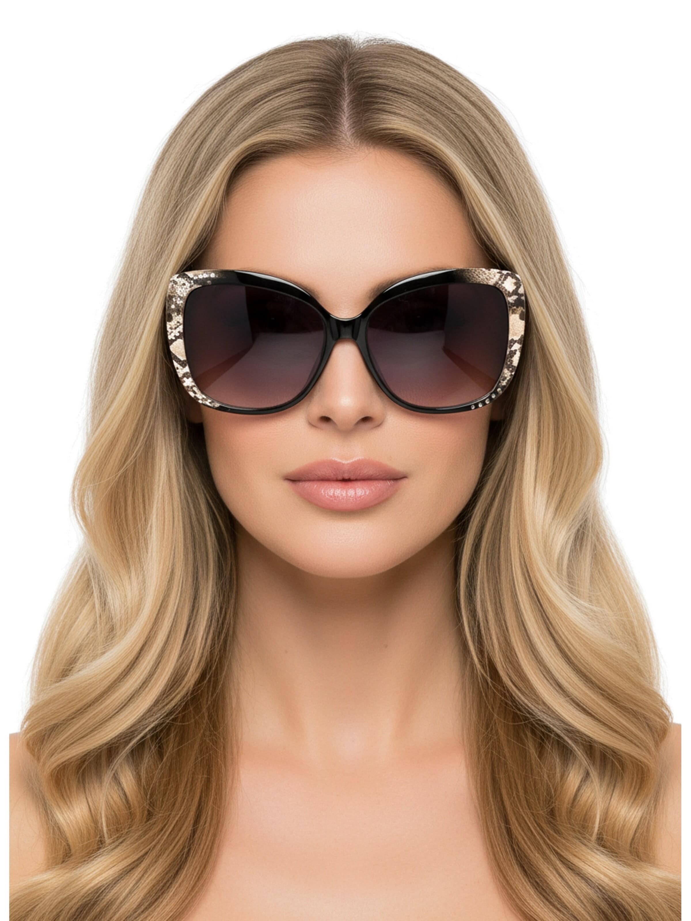 GUESS - Óculos de sol 'Sonnenbrille' em preto: frente